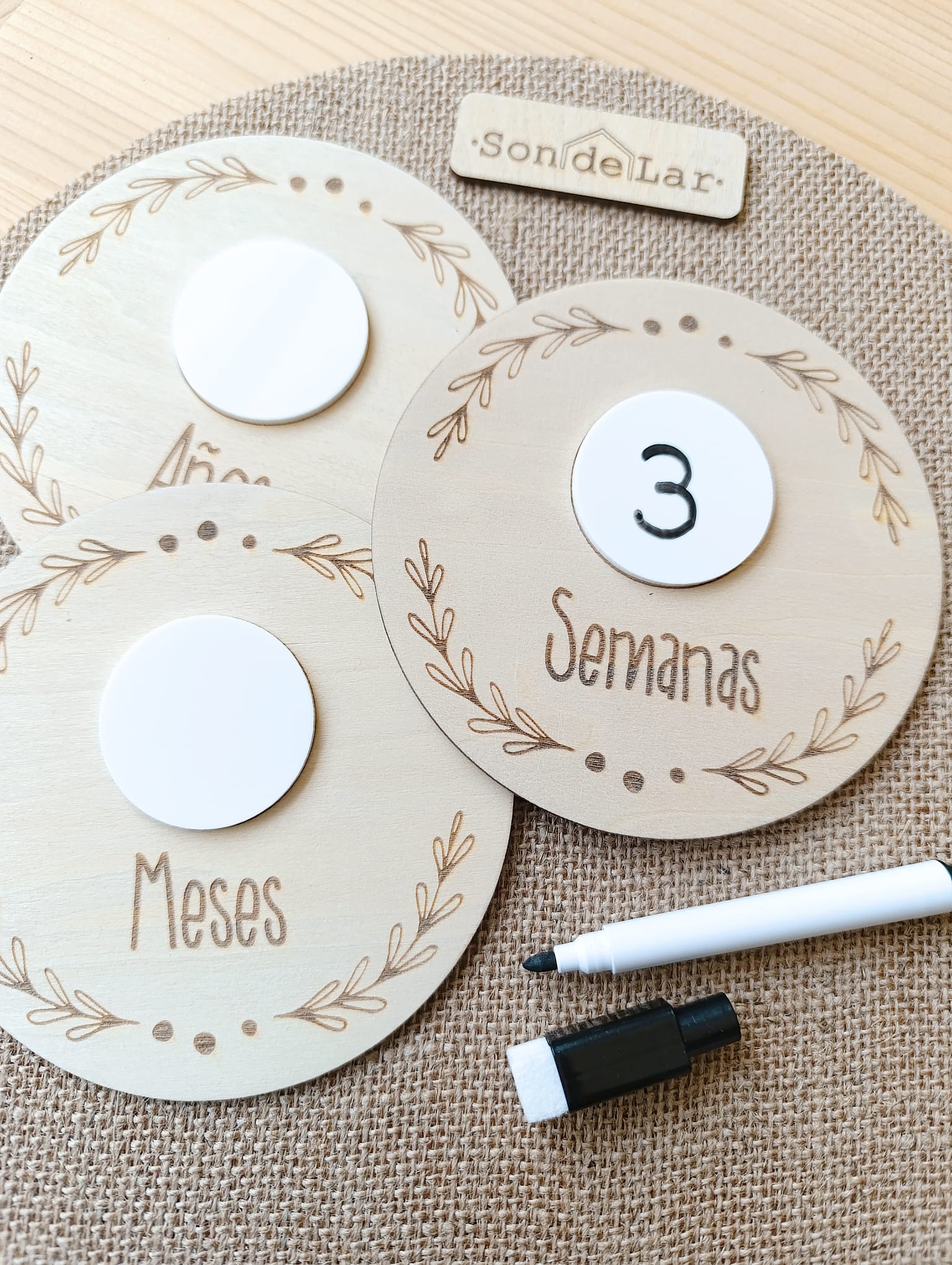 <strong>• Placas Cumplemeses Bebé •</strong>