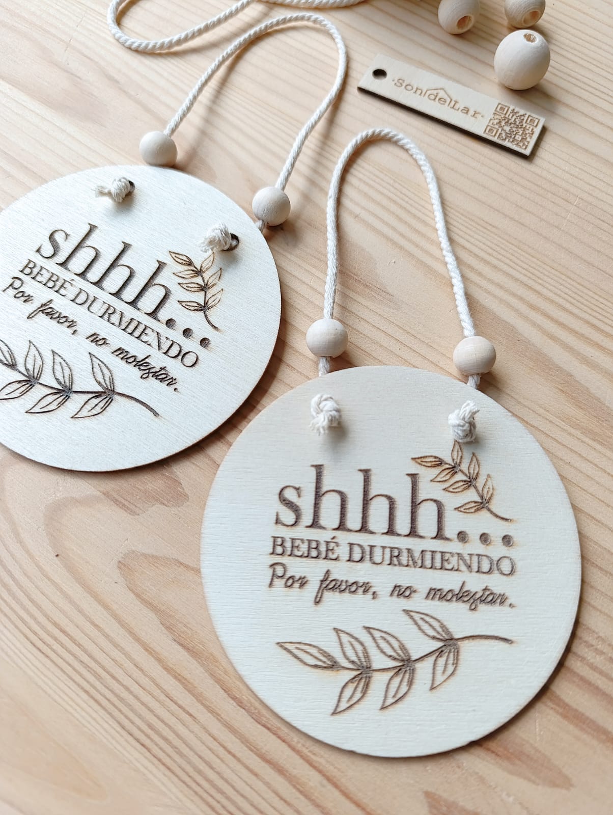 <strong>• Colgador de Puerta – "Bebé durmiendo" •</strong> - Imagen 3