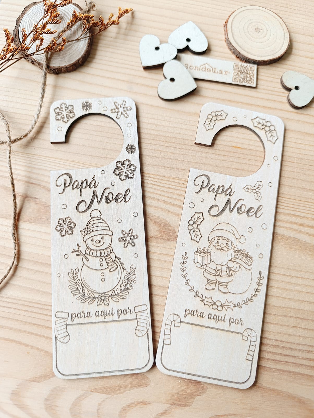 <strong>• Colgador Puerta “Papá Noel para aquí por...” •</strong> - Imagen 2